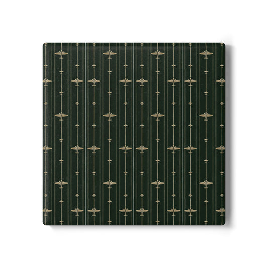 Ceramic Coaster Emerald Green