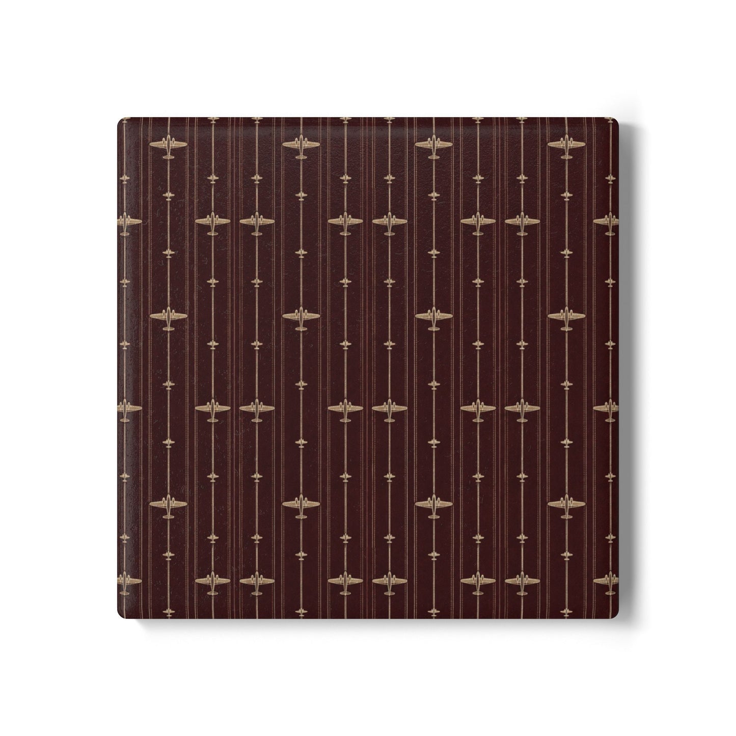 Ceramic Coaster Burgundy
