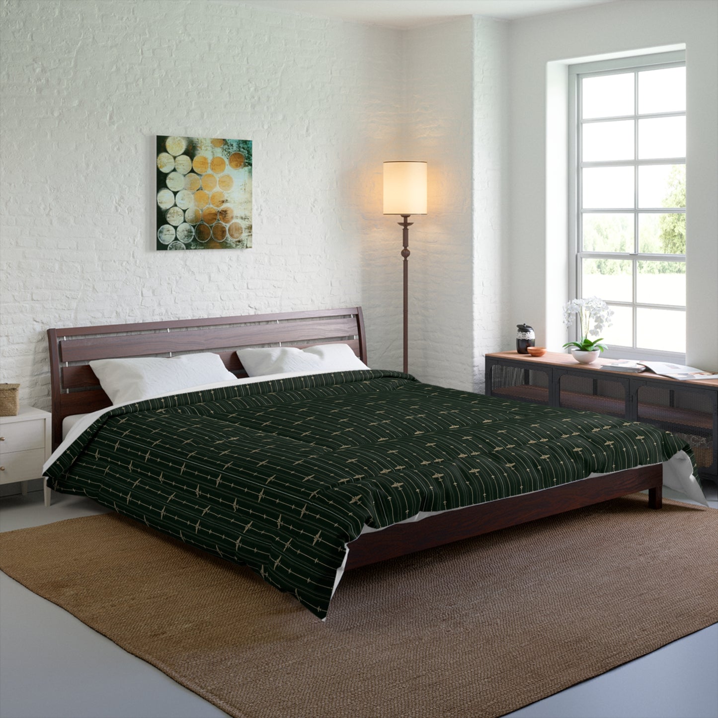 Comforter Bedspread Emerald Green