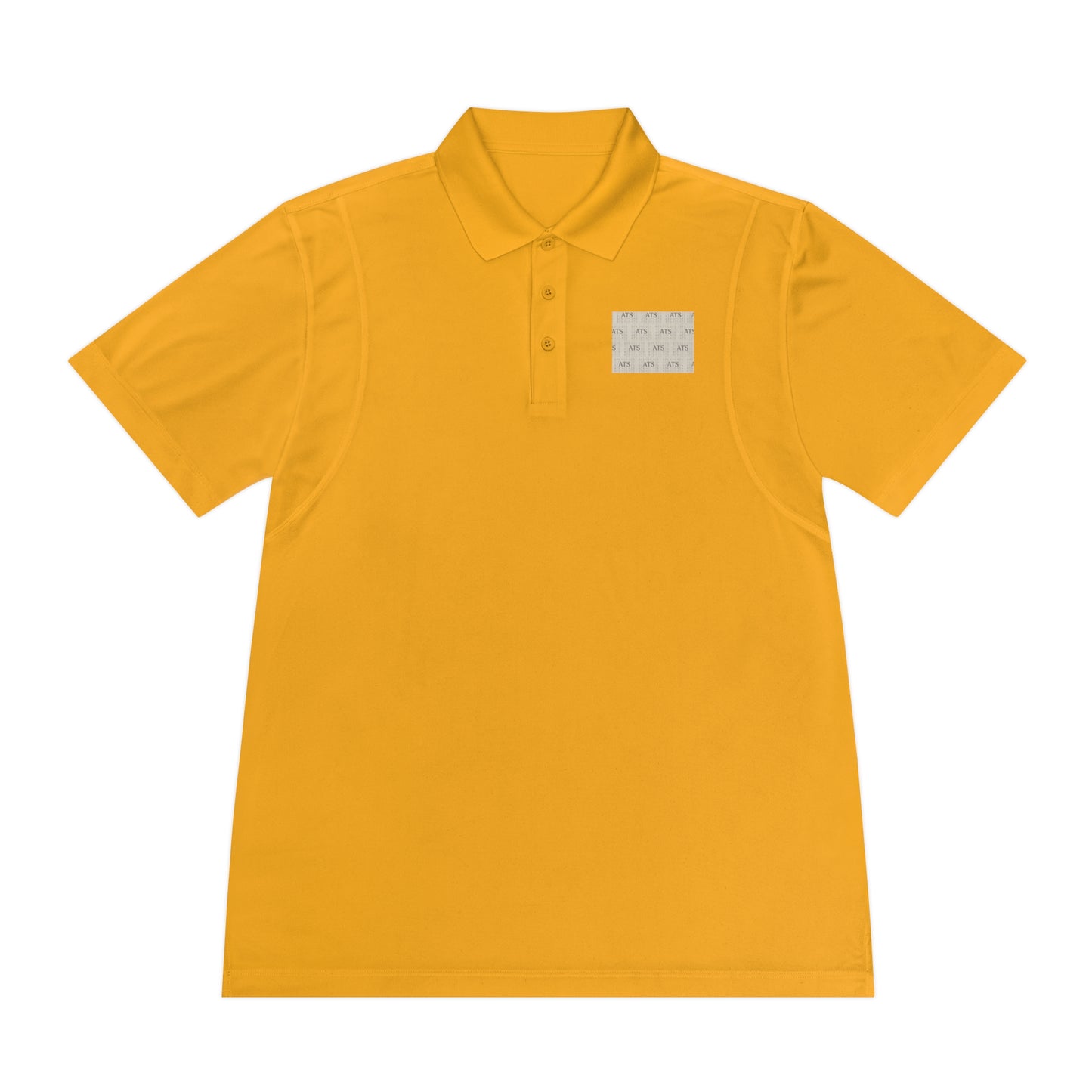 Sport Polo Shirt — Minimalist Beige Logo Chest Patch