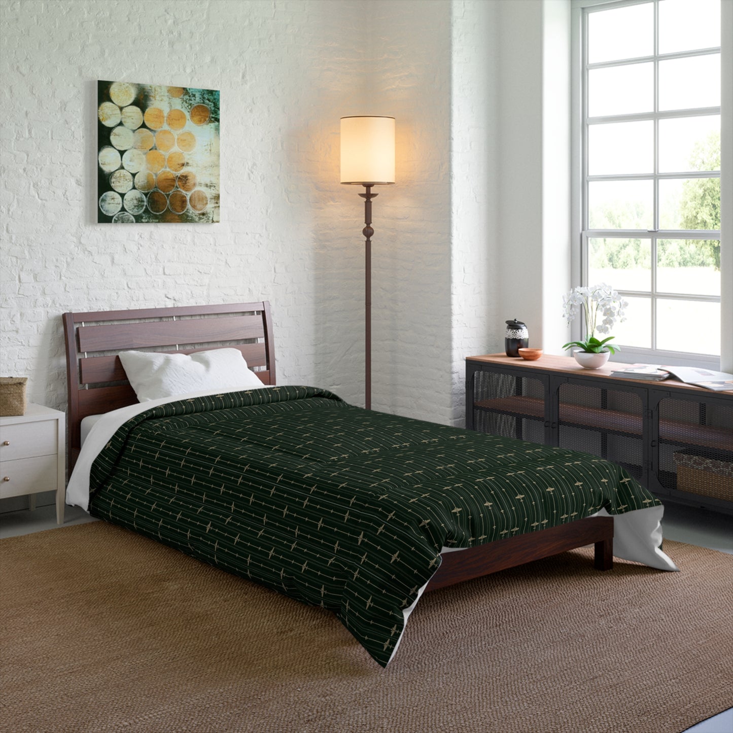 Comforter Bedspread Emerald Green