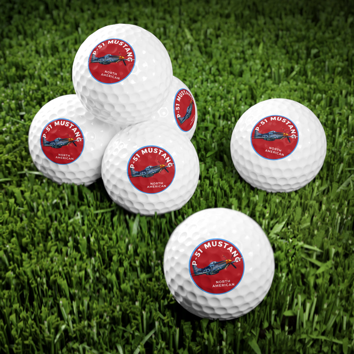 Golf Balls P-51 Mustang