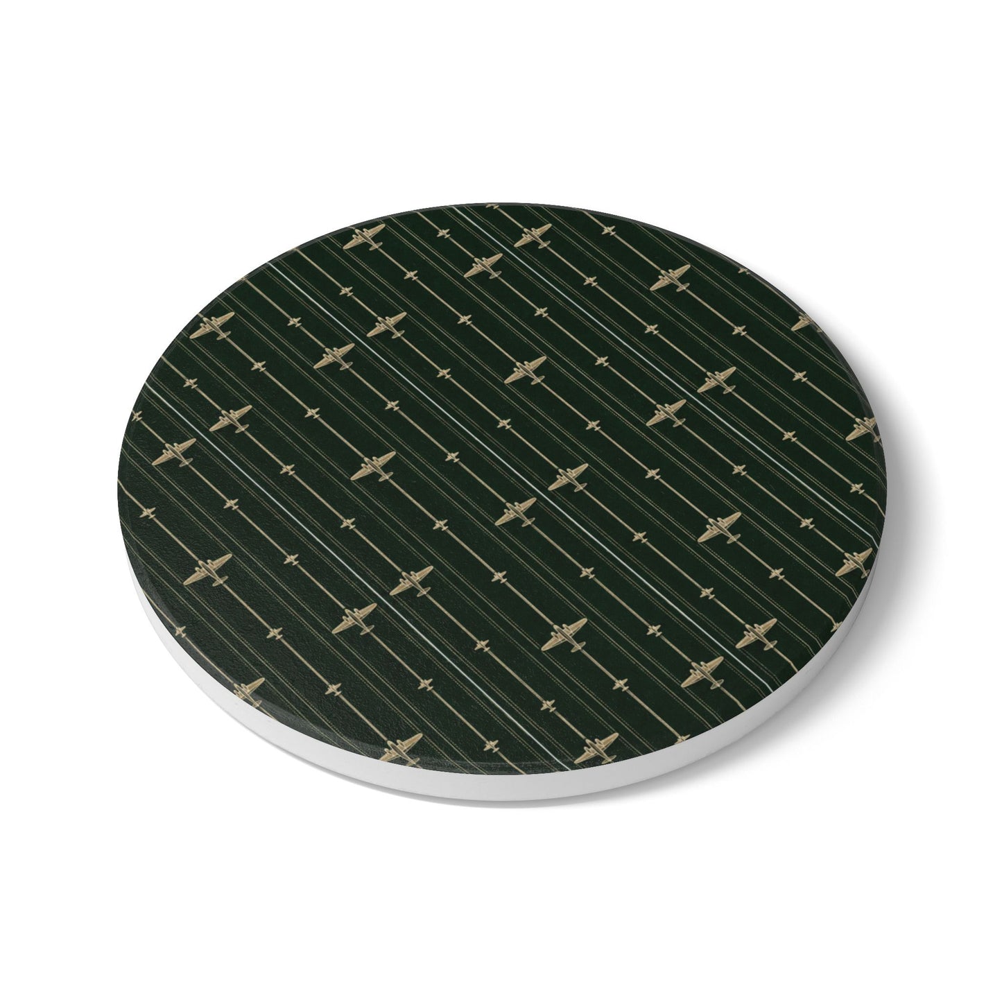 Ceramic Coaster Emerald Green