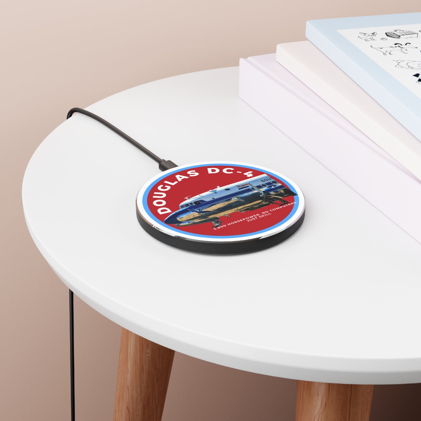 Douglas DC-4 Vintage Airliner Wireless Charger