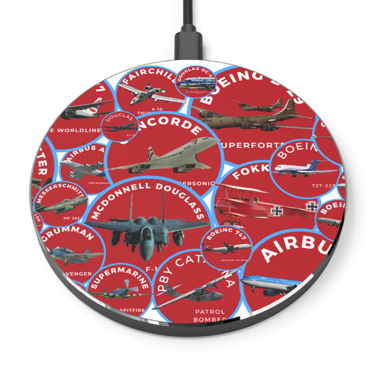 Aircraft Collage Wireless Charger