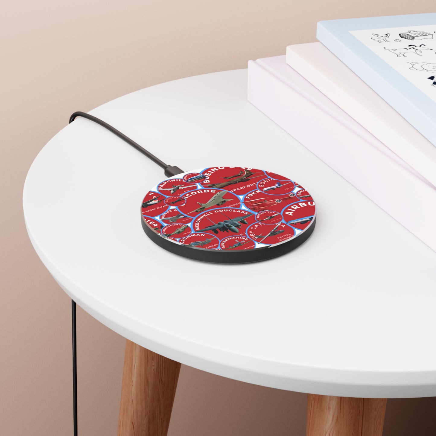 Aircraft Collage Wireless Charger