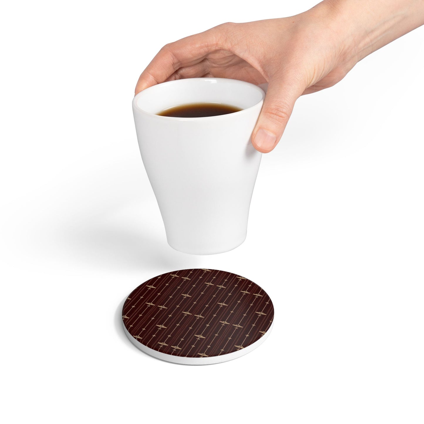 Ceramic Coaster Burgundy