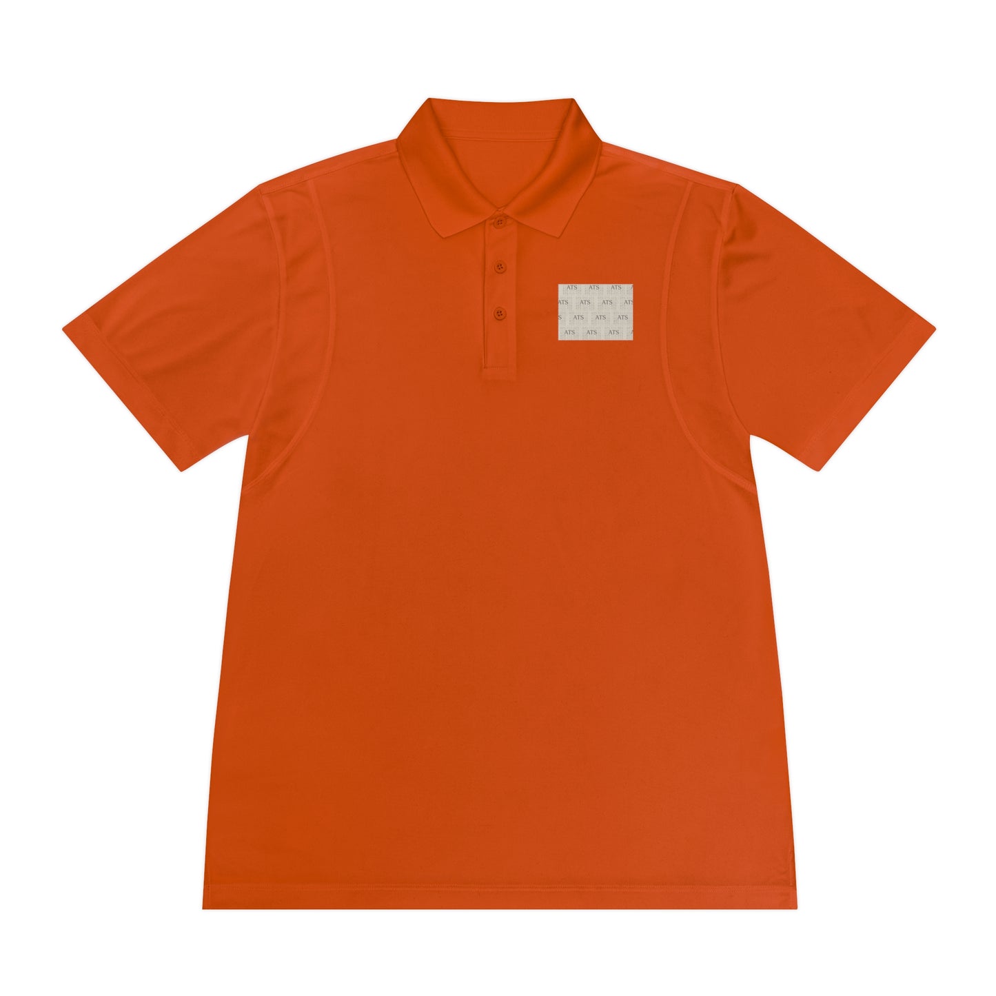 Sport Polo Shirt — Minimalist Beige Logo Chest Patch