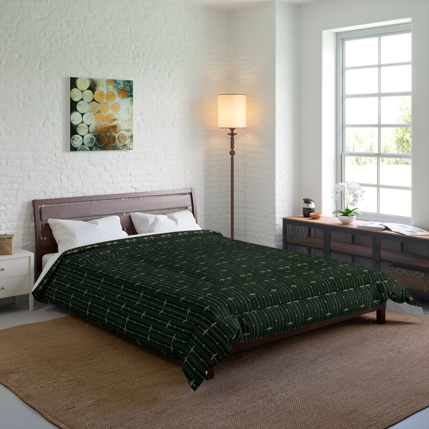 Comforter Bedspread Emerald Green