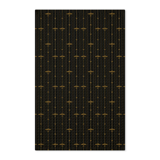 Tea Towel -  Black and Gold