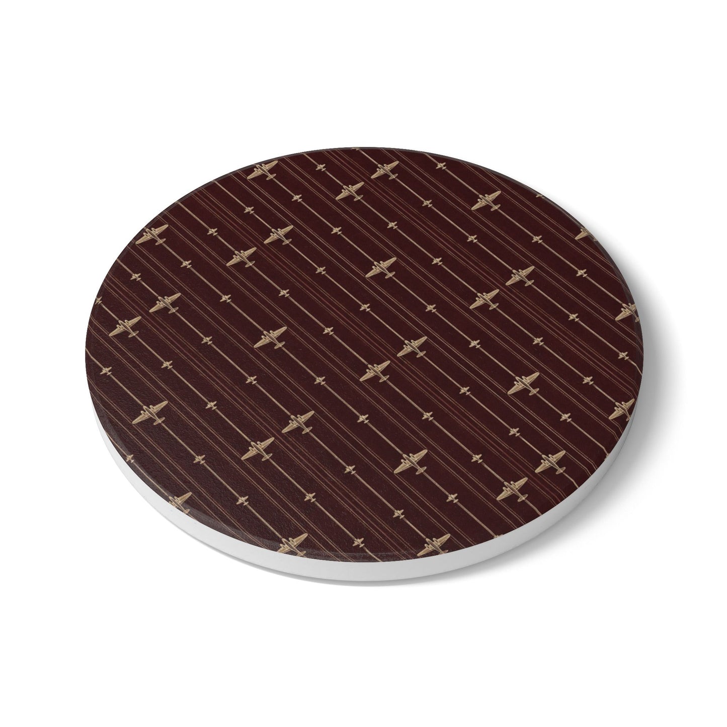 Ceramic Coaster Burgundy