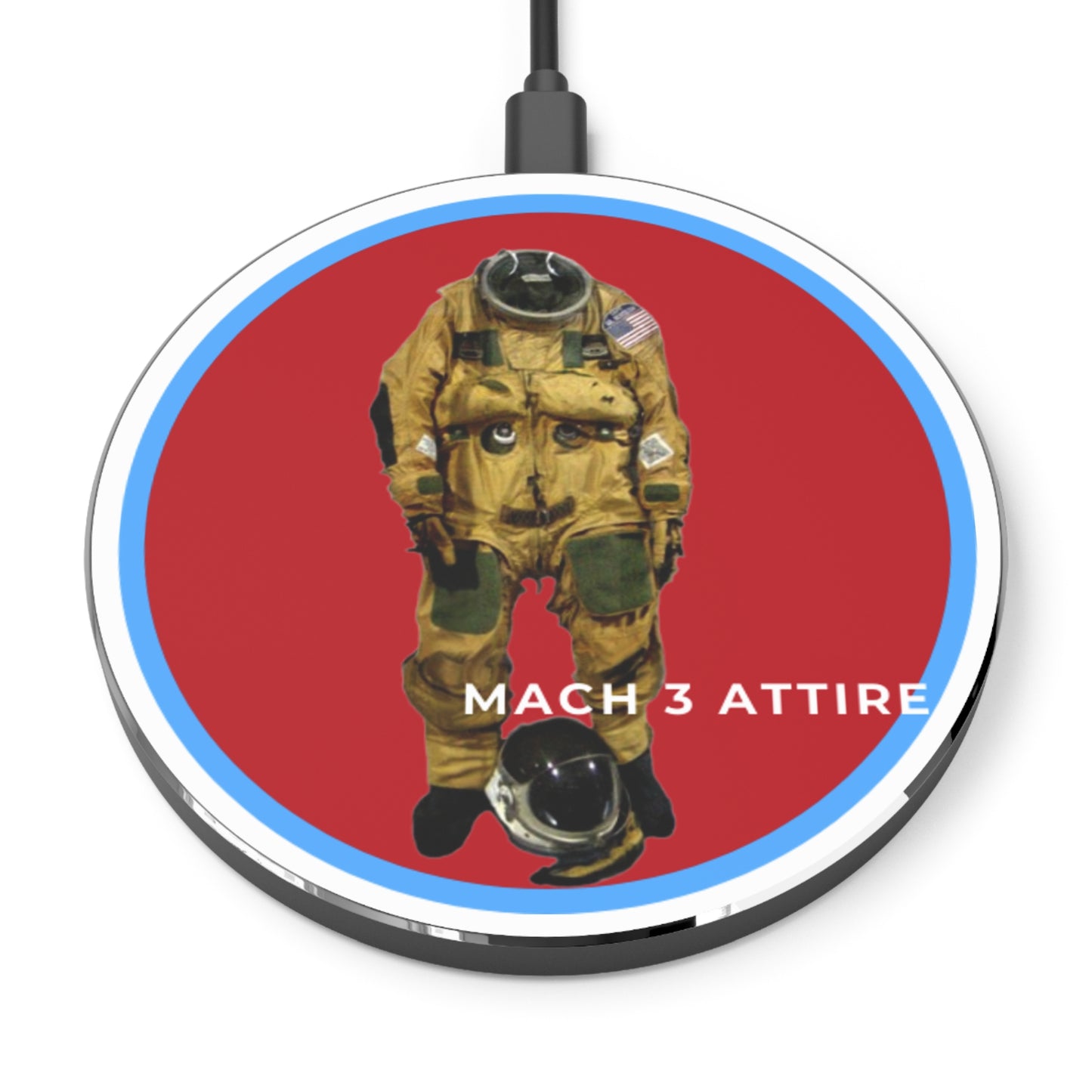 Vintage Flight Suit (Mach 3 Attire) Wireless Charger
