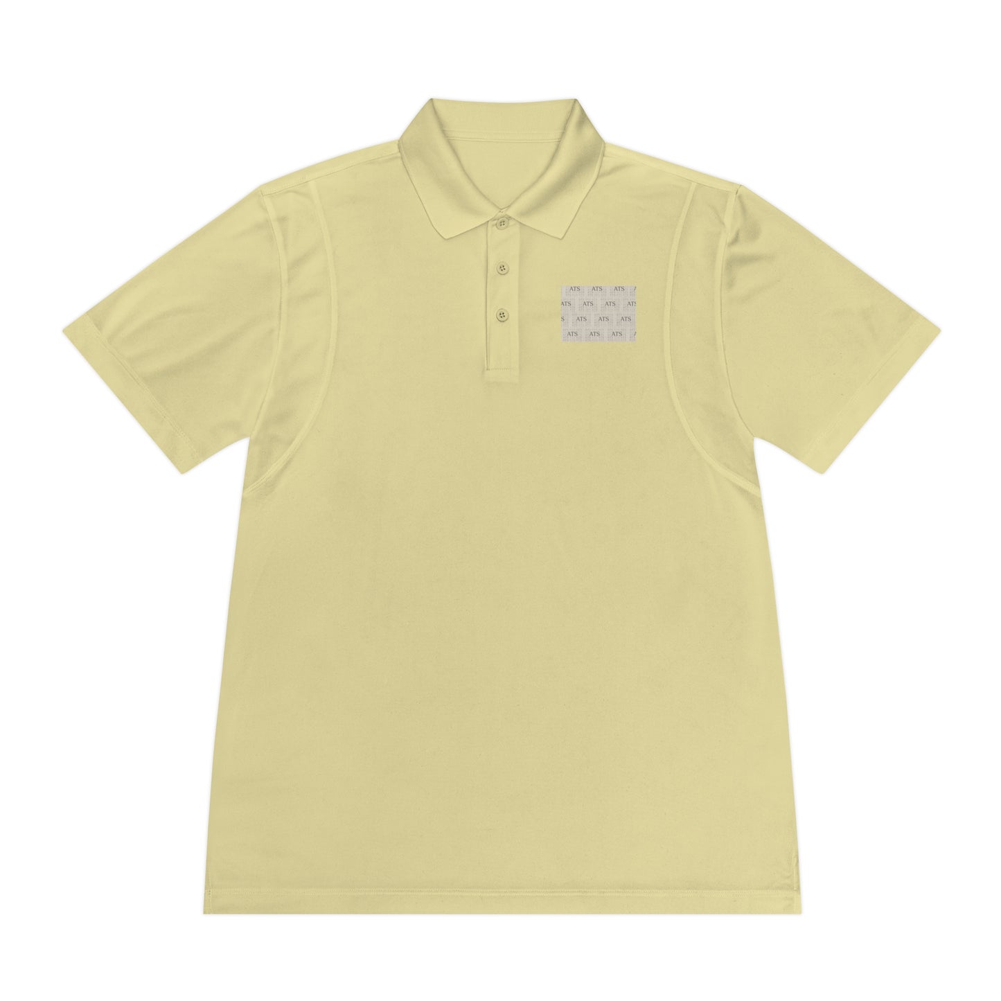 Sport Polo Shirt — Minimalist Beige Logo Chest Patch