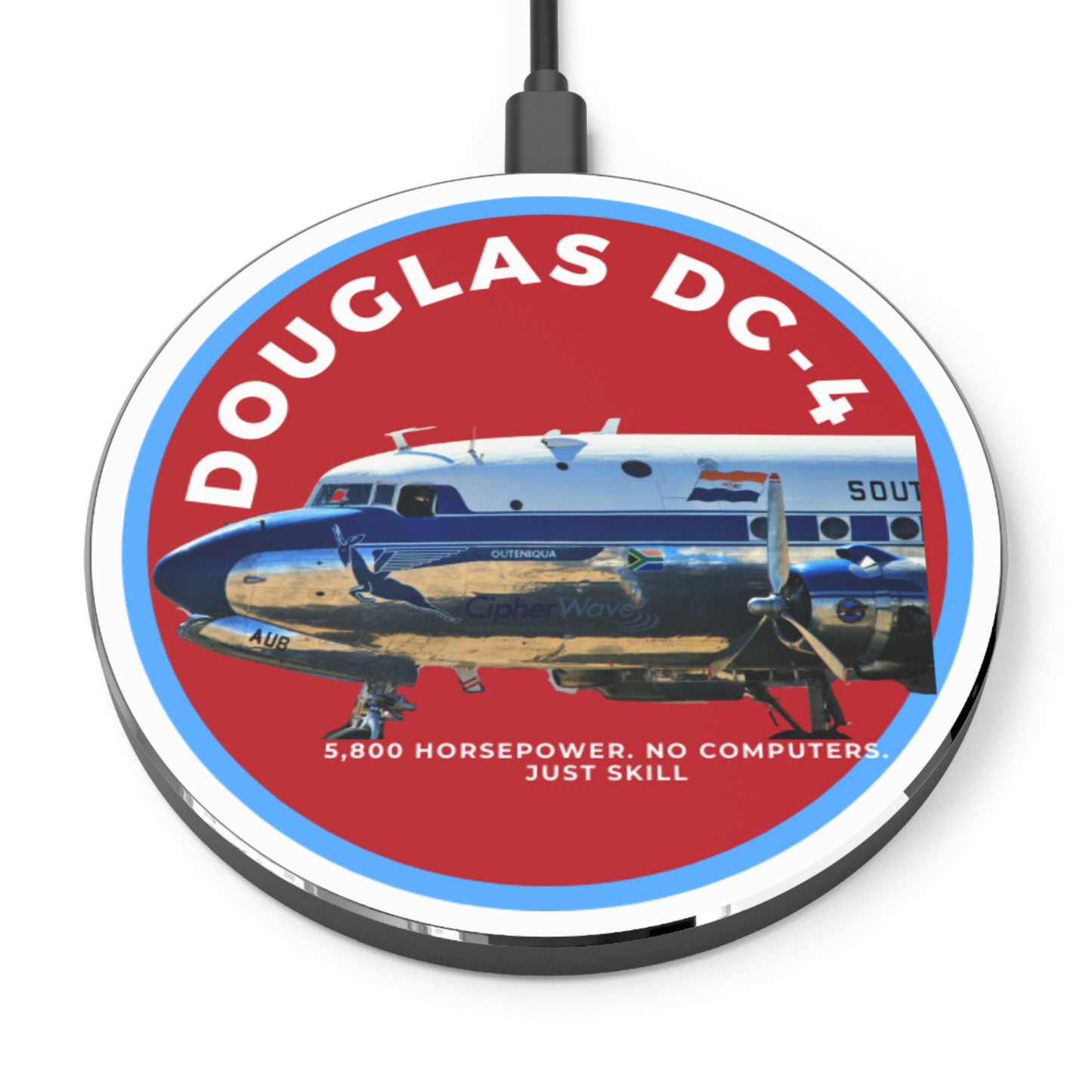 Douglas DC-4 Vintage Airliner Wireless Charger