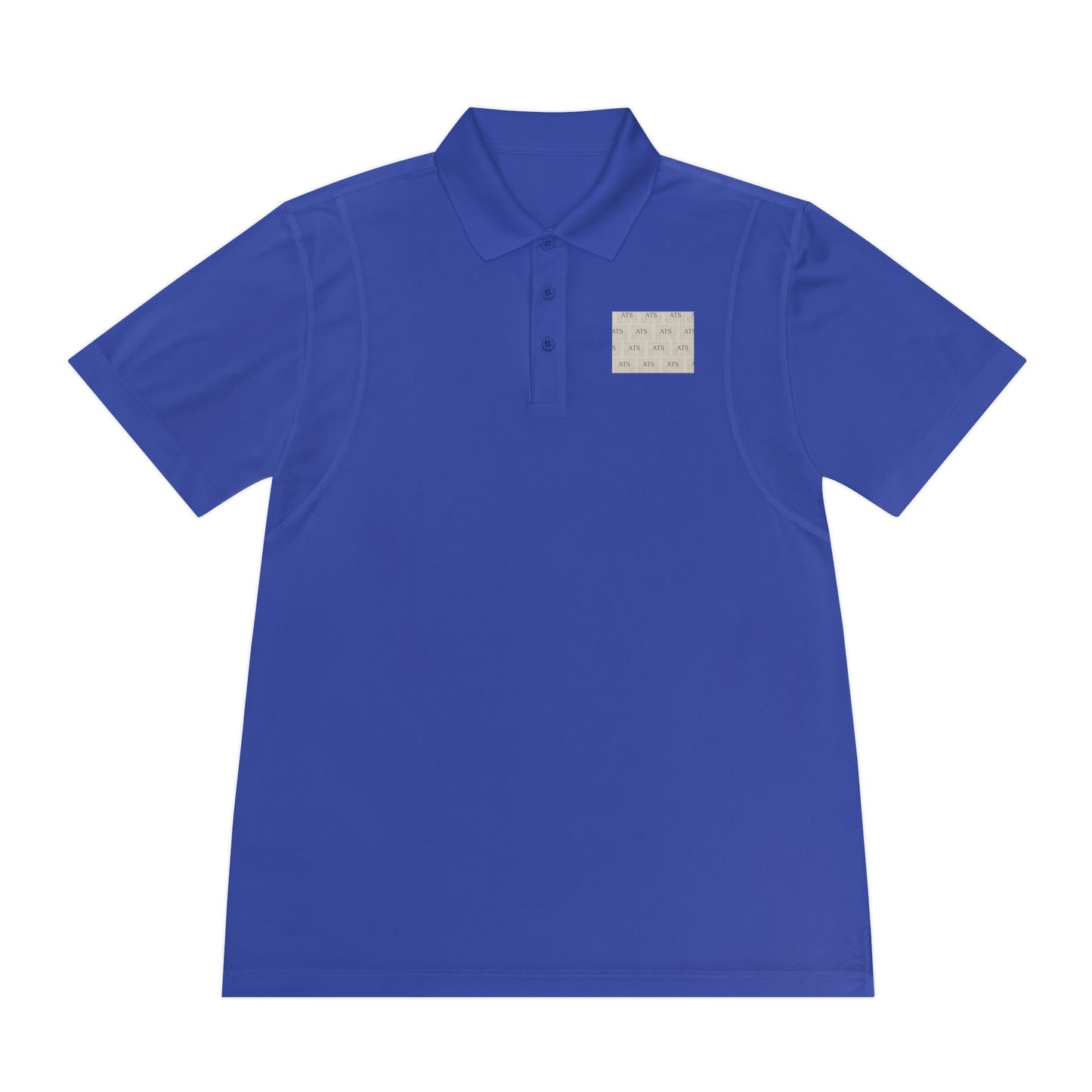 Sport Polo Shirt — Minimalist Beige Logo Chest Patch