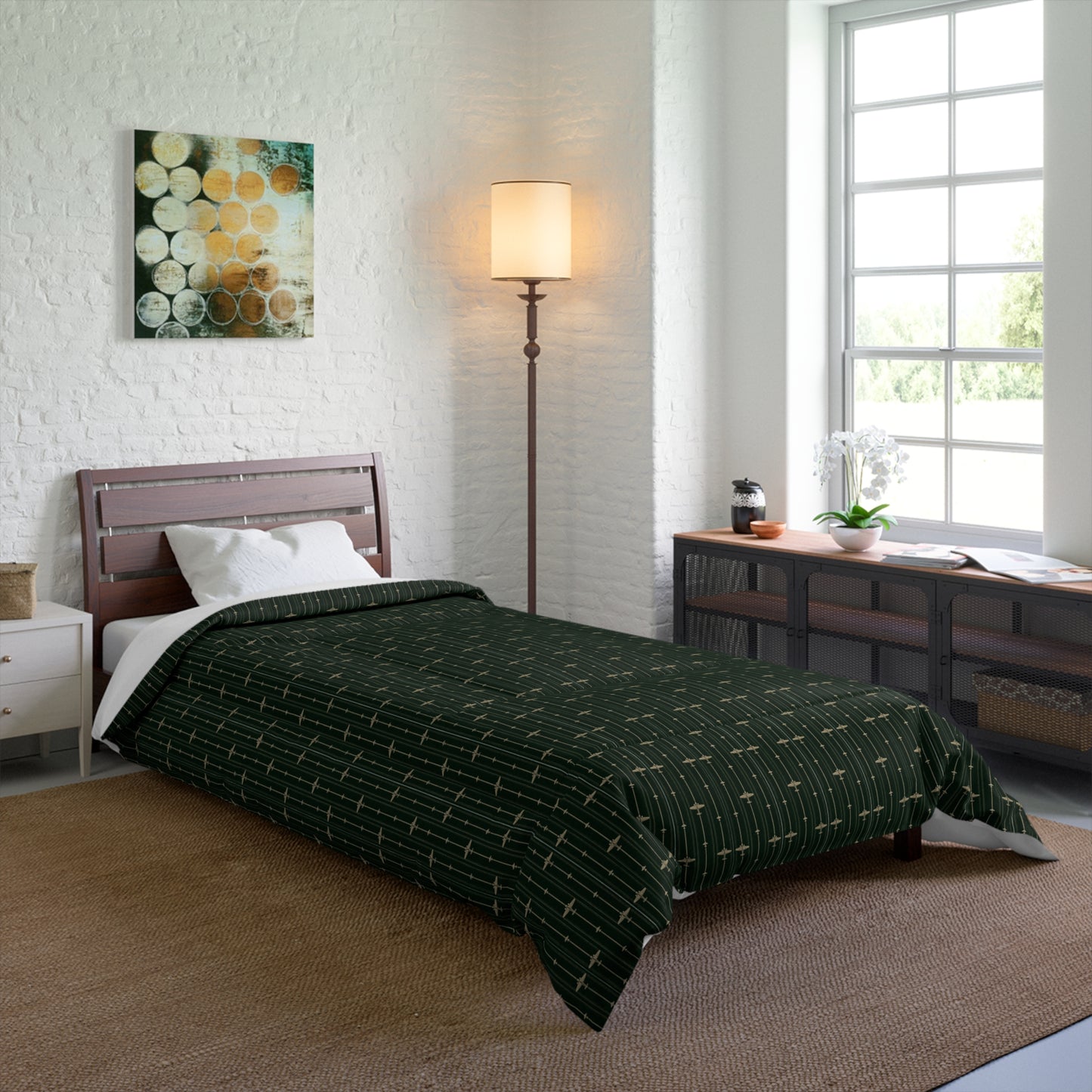 Comforter Bedspread Emerald Green