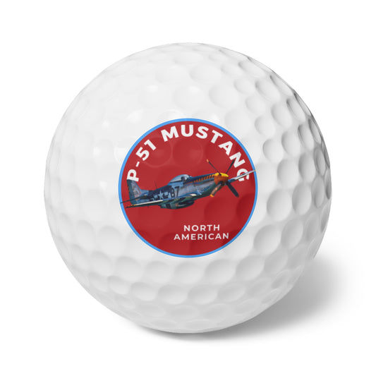 Golf Balls P-51 Mustang